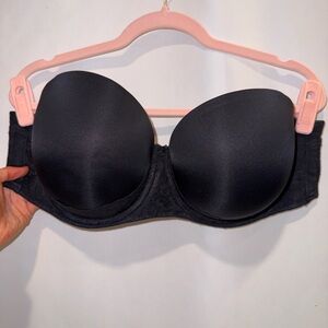 Torrid Strapless Black T-Shirt Bra - Smooth Seamless Support